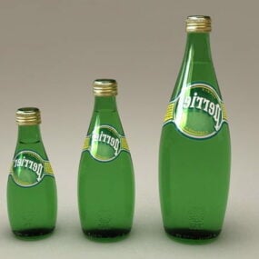 Perrier Water Bottles 3d model