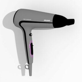 Electric Philips Hair Dryer 3d model