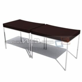 Furniture Piano Bench Stool 3d model