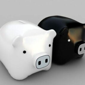 Children Piggy Bank 3d model