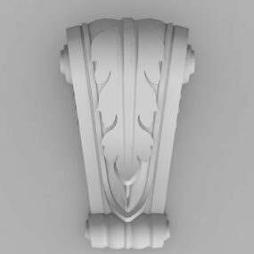 Ev Dekoratif Pilaster Corbel 3d modeli