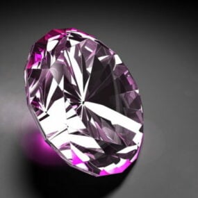 Růžový diamant 3D model