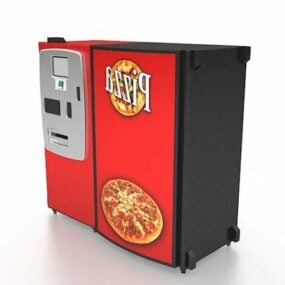 ماشین فروش پیتزا فروشگاهی مدل سه بعدی