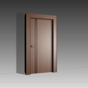 Modelo 3d de porta nivelada simples para móveis domésticos