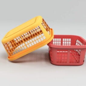 Kitchen Plastic Basket 3d model