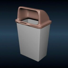3д модель медицинской пластиковой мусорной корзины