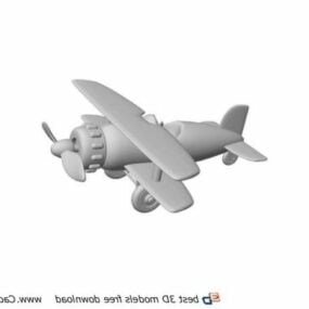 Plastic Toy Plane 3d model
