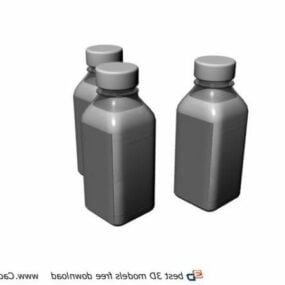 Kitchen Beverage Bottles 3d model