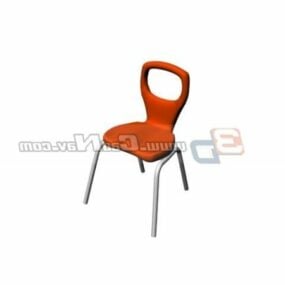 Meble biurowe Małe plastikowe krzesła Model 3D