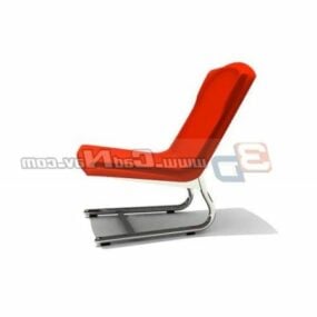Living Room Plastic Lounge Chair 3d model