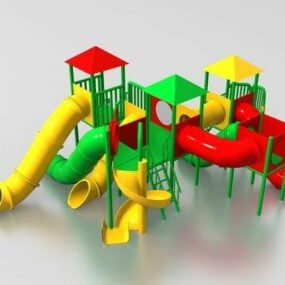 プラスチック製の屋外子供用遊具3Dモデル