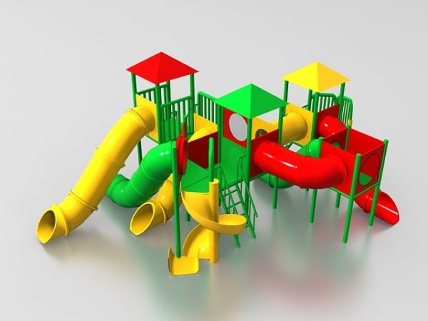 Equipo de juego para niños de plástico al aire libre
