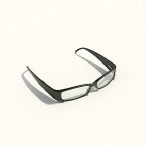 Modelo 3d de óculos de leitura de plástico modernos