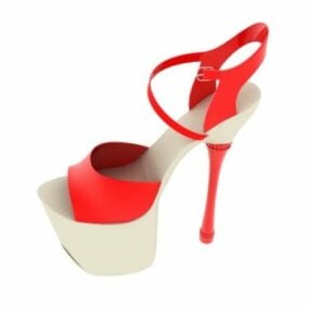 Червоні туфлі Ірен 3d модель