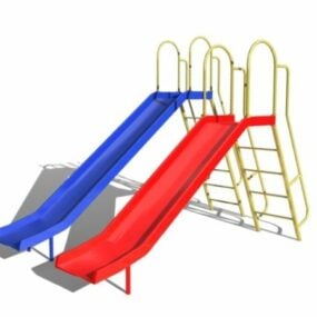 Outdoor Playground Equipment Slides 3d model