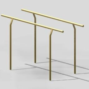 Outdoor Playground Parallel Bars 3d model