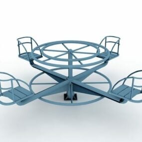 Outdoor Playground Roundabout Play 3d model