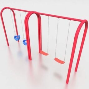 Children Playground Swings 3d model
