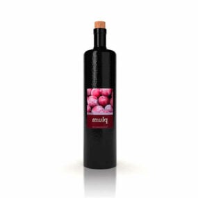 Plum Wine Bottle 3d model
