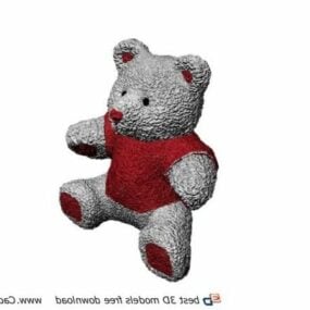Modelo 3d de brinquedo de urso de pelúcia