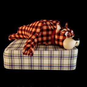 Plush Animal Home Pillow 3d model
