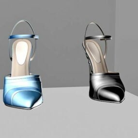 Fashion Pointed Toe Court Shoes 3d model