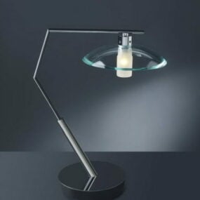 Chrom-Schreibtischlampen-Design, 3D-Modell