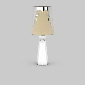 Lámpara de mesa para el hogar de cromo pulido modelo 3d