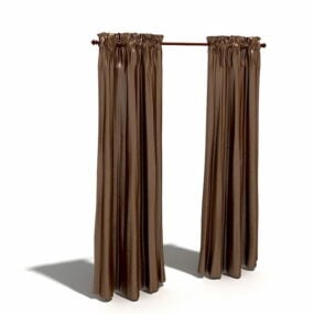 Polyester Home Curtains 3d model