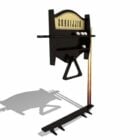 Pool Cue Rack Stand de madera
