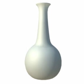 Pot décoratif en porcelaine modèle 3D