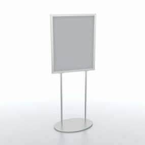Office Portable Sign Stand 3d model