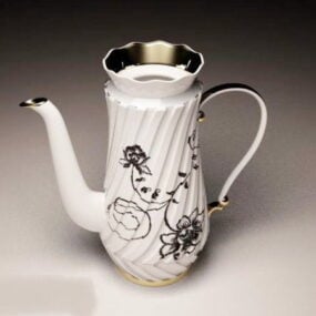 厨房陶器茶壶3d模型