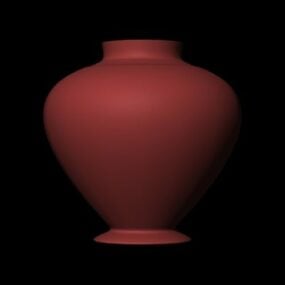Modello 3d di vaso di argilla in ceramica