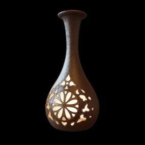 Keramik vas dekoration 3d-modell