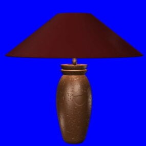 Pottery Table Lamp Furniture 3d model
