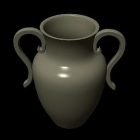 古いスタイルの陶器の花瓶3Dモデル