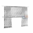 Printed Textures Window Curtain