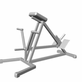 Fitness Incline Curl Machine 3d model