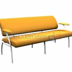 Krzesło oczekujące na meble do przestrzeni publicznej Model 3D