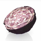 Cross Section Purple Cabbage Vegetable