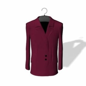 Purple Dress Suit Clothing 3d model