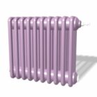 Diseño del hogar del radiador púrpura
