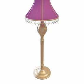Lampe de table violette de style vintage modèle 3D