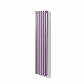 3д модель фиолетового вертикального домашнего колонного радиатора