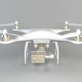 क्वाडकॉप्टर ड्रोन यूएवी 3डी मॉडल