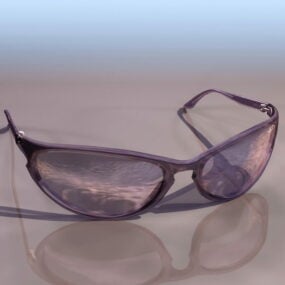 Modelo 3d de óculos de sol Rayban da moda
