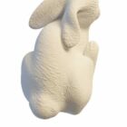 Estatua de jardín de conejo de piedra