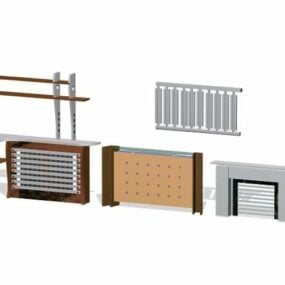 Radiator Covers Collection 3d model