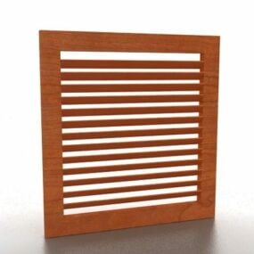 Wood Panel Decorative 3d model
